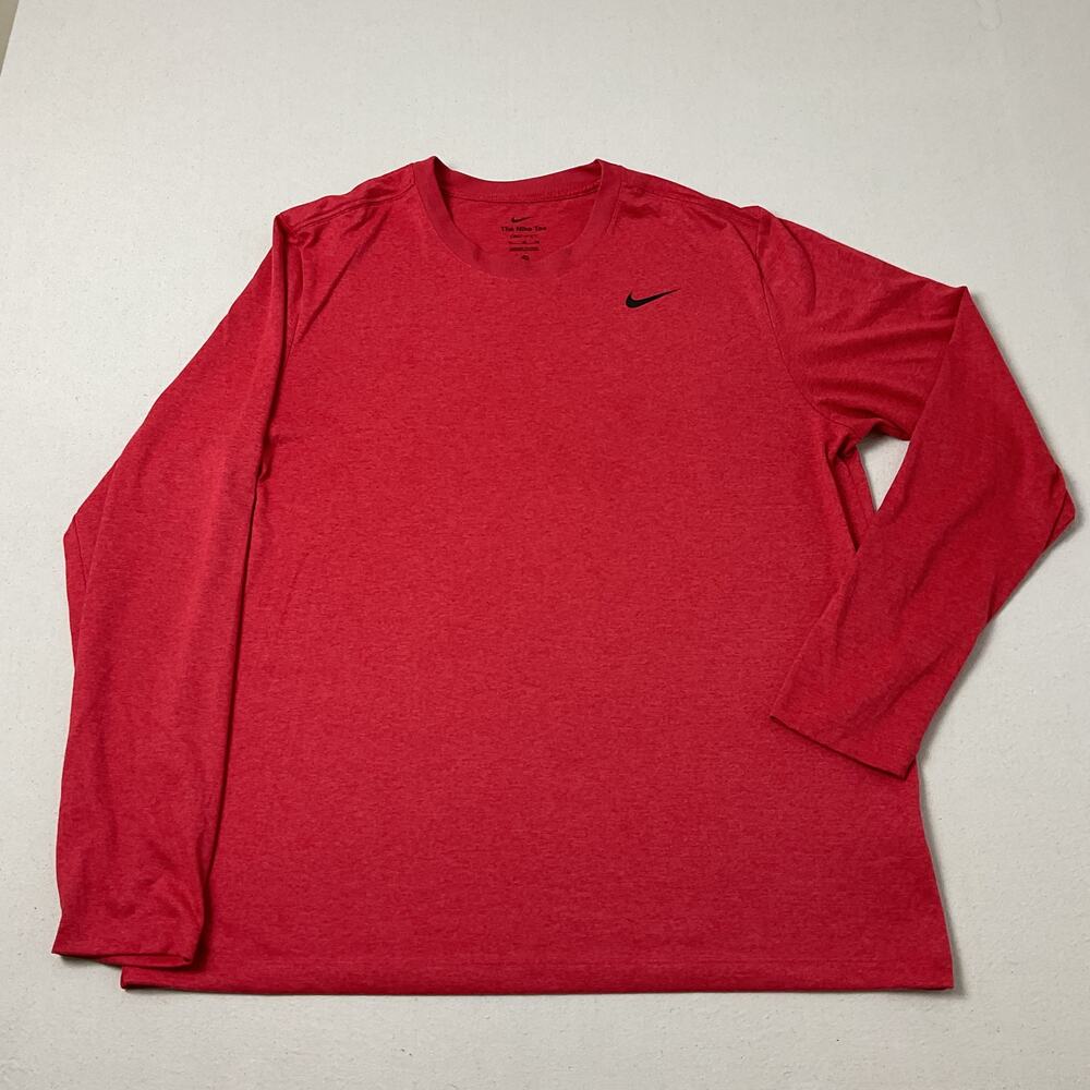 The Nike Tee Red Long Sleeve Dri-Fit Adult XL